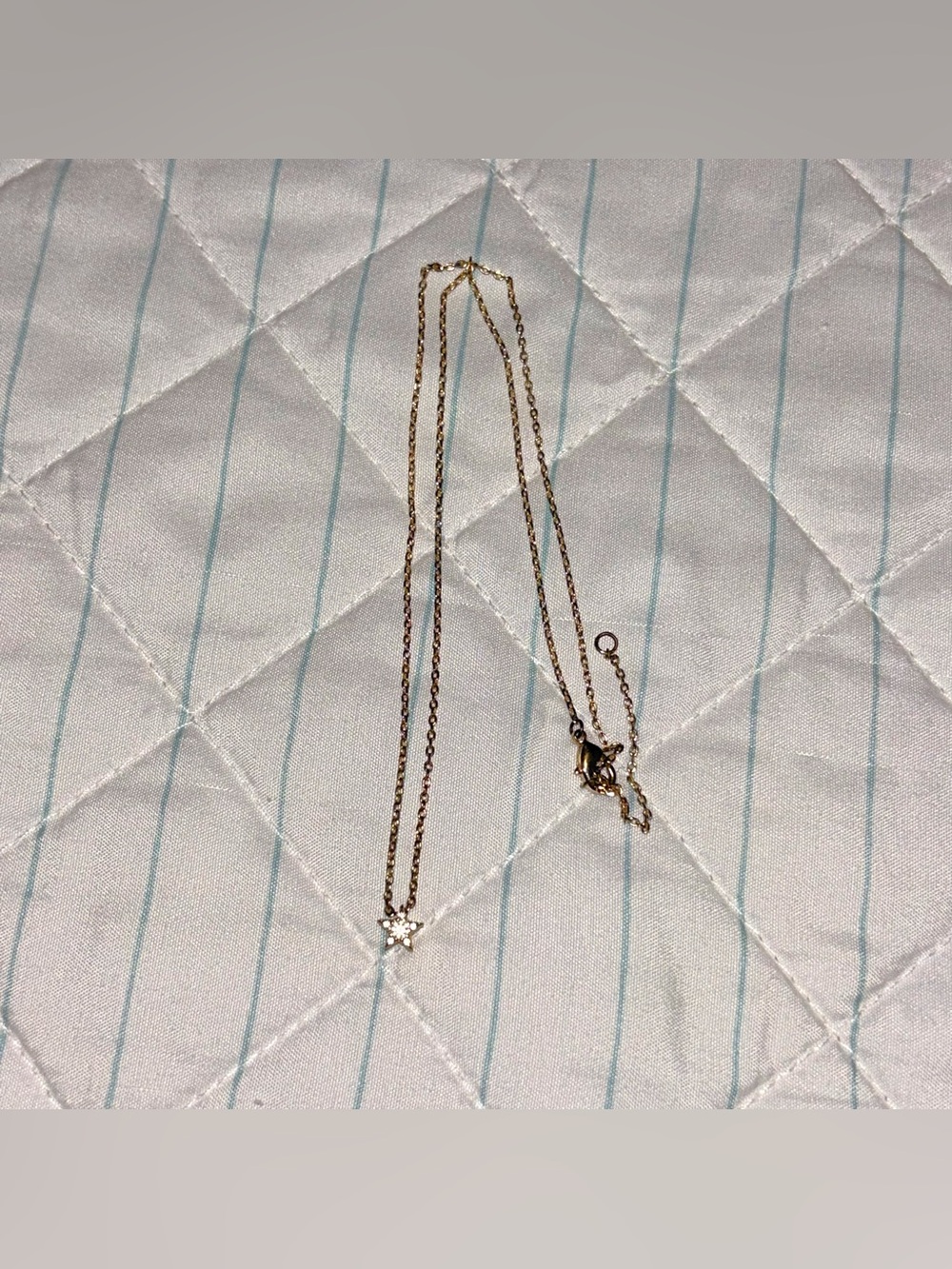 Gold Plated Dainty Star Necklace